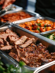 Poster - Variety of foods at buffet