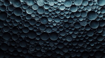 Poster - Closeup of water droplets on a dark background showcasing natures beauty and moisture