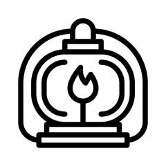 Poster - lantern line icon