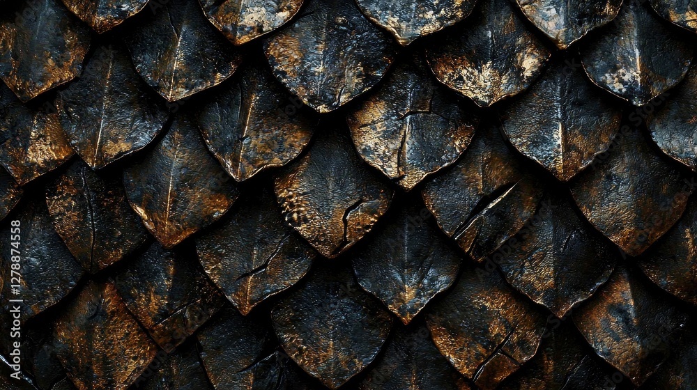 Stunning details of a fantasy-inspired dragon scale texture. Stock ...