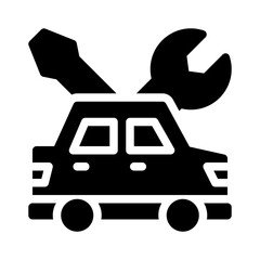 Poster - car glyph icon