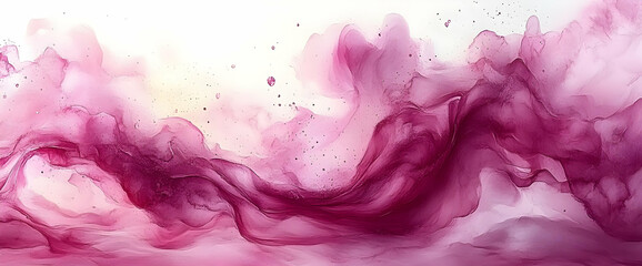 Poster - abstract watercolor texture background in shades of pink and light white artistic canvas