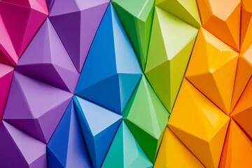 Poster - abstract vector science concept background polygonal geometric design pattern