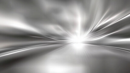 Fototapete - Abstract silver background featuring smooth lines and soft lighting, creating an elegant and modern design atmosphere with a white and gray color scheme. This professional-grade vector template offers