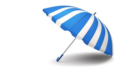 Wall Mural - minimal flat design beach umbrella icon in soft color palette