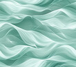 © Dream Vision - Smooth waves of misty gray and pale green create serene atmosphere, Seamless Pattern Style.