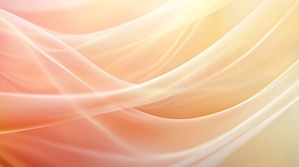 Poster - Abstract flowing lines creating a soft and airy background design