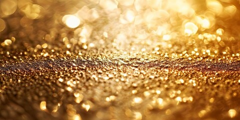 Aufkleber - a gold background with a lot of glitter