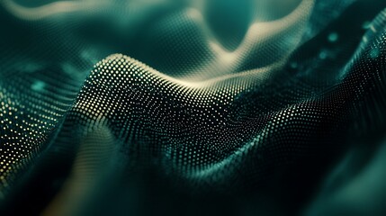 Aufkleber - Abstract dark teal and white dotted pattern on a surface