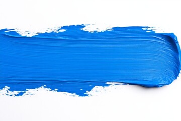 Poster - Abstract blue watercolor paint brush stroke flow texture PNG transparent background isolated graphic resource Vibrant azure, cyan, cerulean color art shape