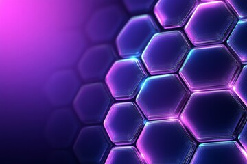 Poster - Abstract geometric background Hexagons design for medical, science and digital technology Molecular structure and molecule dna