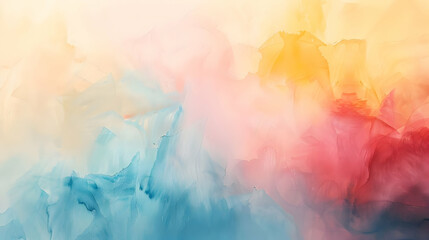 Poster - Abstract colorful background with soft gradients blending in warm tones