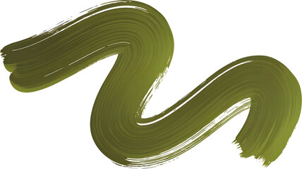Poster - Abstract Green Brushstroke: A vibrant, abstract brushstroke in shades of green, adding a touch of artistic flair and visual interest.