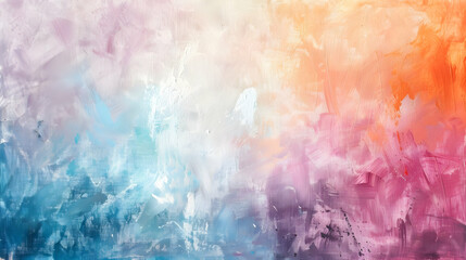 Poster - Abstract watercolor painting showcasing a blend of soft colors and textures