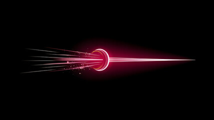 Poster - speed of light: a visually striking depiction of a beam of light, radiating with intensity and speed