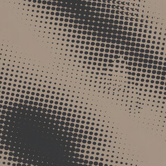 Poster - Abstract Dot Pattern on Tan Background: A modern, dynamic, and visually intriguing design, this abstract composition showcases a pattern of carefully arranged dots on a tan backdrop.