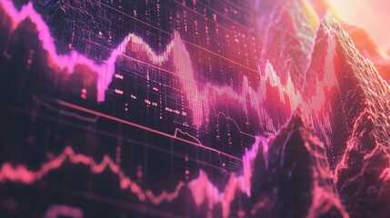 Poster - A clean, professional cyber banner featuring a cracked economic graph with digital glitch effects and space for branding.