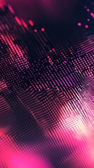 Poster - Abstract luminous pattern with wavy lines and dots for modern themes