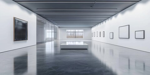  Emphasis on simplicity and elegance in a modern art environment. 