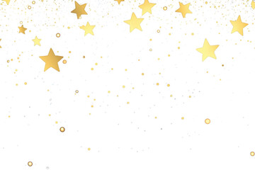 Wall Mural - png golden stars night sky background