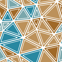 Poster - abstract vector background. rounded solid shapes in frames. big triangles size. multiple colors styl