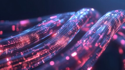 Poster - Fiber Optic Cables Conveying Digital Data with High Speed Networks