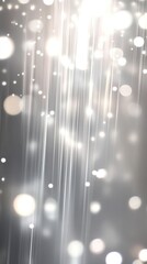 Poster - Ethereal illumination with shimmering trails and gentle bokeh effects