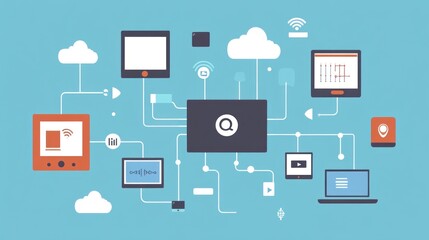 Poster - Interconnected Devices, A Visual Representation of Modern Networking