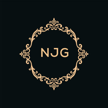 NJG creative minimalist letter logo.