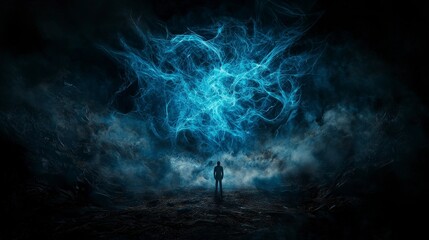 Aufkleber - Exploring humanity and technology a surreal journey through abstract digital art's liminal space