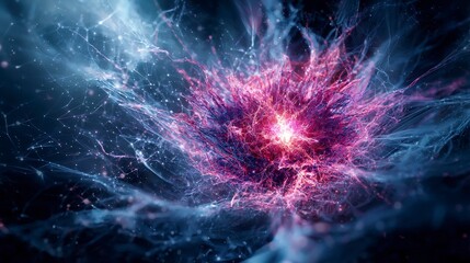 Aufkleber - Visualizing human potential an abstract exploration of energy and life in a cosmic environment