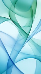 Poster - Ethereal teal waves creating a smooth abstract background design