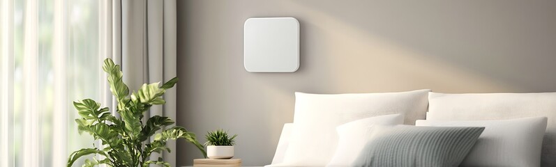 Poster - A modern smart home security system featuring real-time monitoring capabilities.