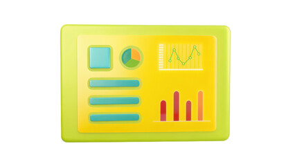 Poster - food science technology concept, Colorful augmented reality interface with graphs Clipart Photo isolated on transparency background