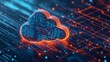 © nikomsolftwaer - Glowing data streams transform cloud computing networks digital realm visual representation virtual environment technological perspective