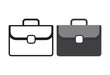 © Bigbambe - budget briefcase vector presents the concept of financial management in the world of business and investment. Briefcases or work bags are often associated with professionalism, finance, and corporate