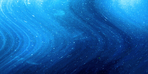 Celestial Blue with Shining Stars Background