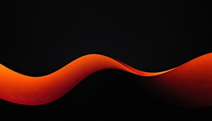 Poster - A red wave is in the dark with a black background
7