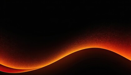 Poster - A red wave is in the dark with a black background
3