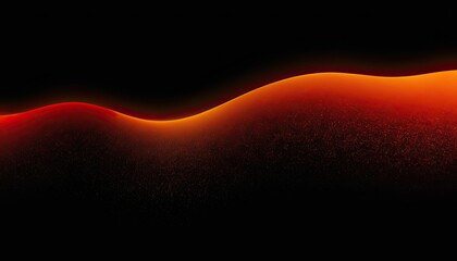 Poster - A red wave is in the dark with a black background
4