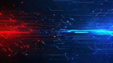 Glowing lines create a dynamic digital network concept.