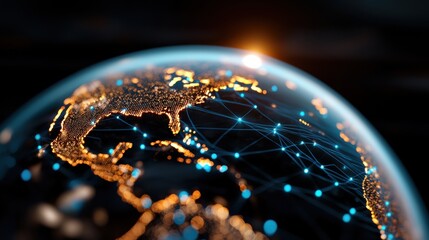 Poster - Global Data Network Visualization in High Detail
