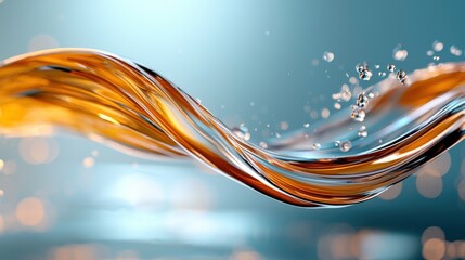 Poster - Fluid Motion in Photorealistic Wave Animation