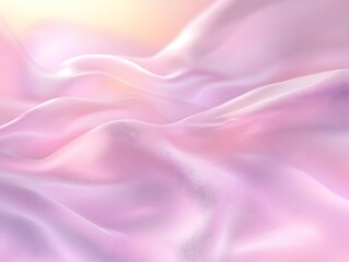 Poster - Soft Pink Fabric Flowing Gently with Delicate Textures and Colors
