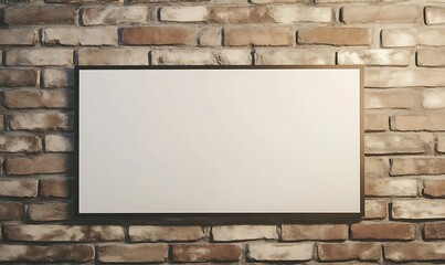 Poster - Modern metal coffee shop sign showcasing an empty space for customization in a stylish design.