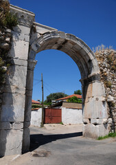 Wall Mural - Antique Ax Door, located in Milas, Turkey, A.D. It is dated to the 2nd century.