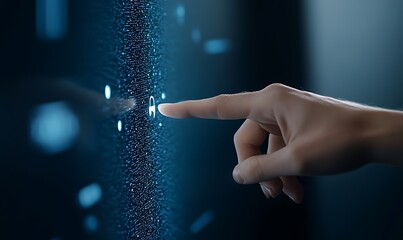 Leinwandbilder - Digital artwork of an AI assistant interface with interactive elements and a modern design.