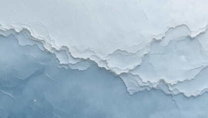 Poster - Abstract Textured Background in Soft Blue and White Tones