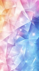 Poster - Prismatic Dreamscape, An Abstract Symphony of Colors and Sparkling Facets
