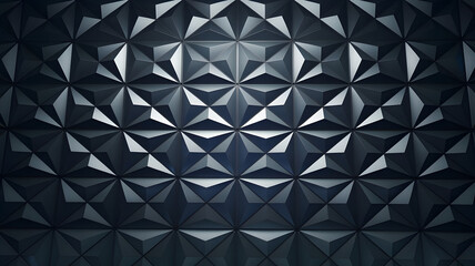 Poster - abstract geometric pattern: a stunning, three-dimensional geometric pattern in shades of grey. the i